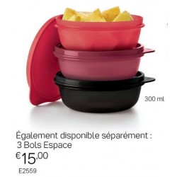 Bols espace Noir, fushia et...