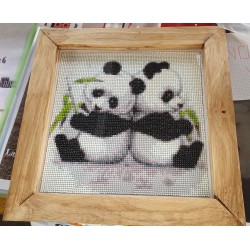 Broderie : les Pandas